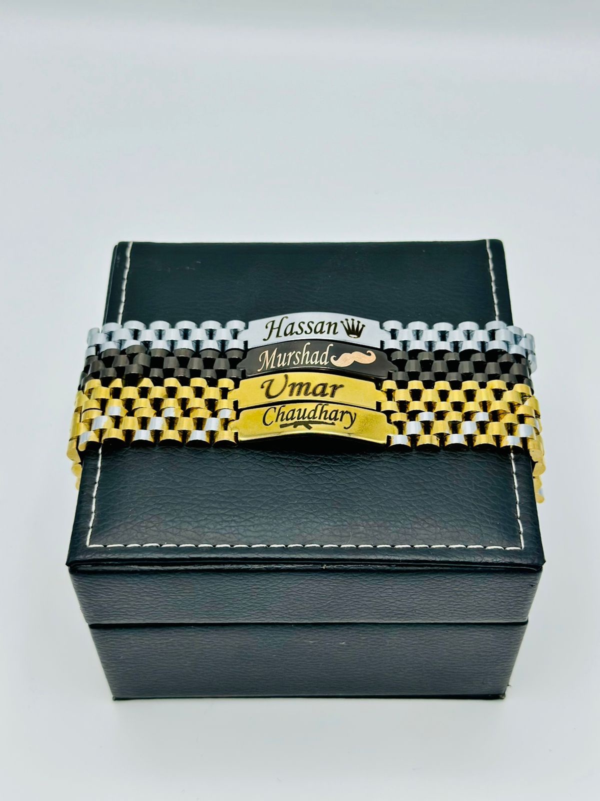 Engraved Name Bracelet+Free Ring