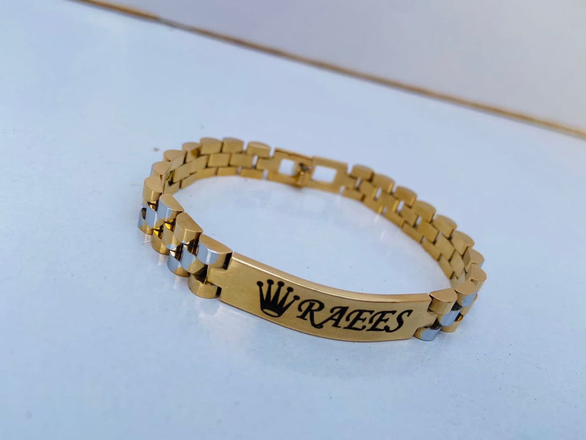 Engraved Name Bracelet+Free Ring